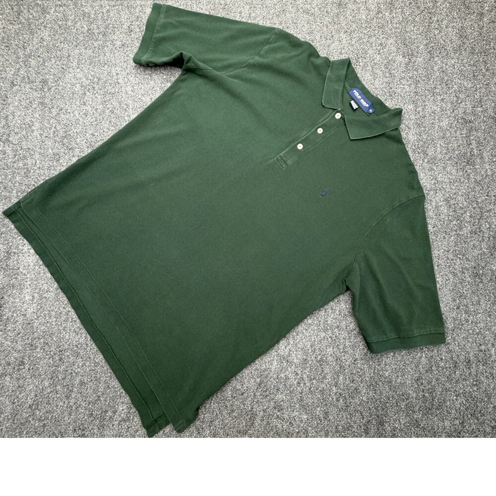 Vintage Polo Golf Ralph Lauren Mens XL Green Cotton Polo Shirt Mariana Islands